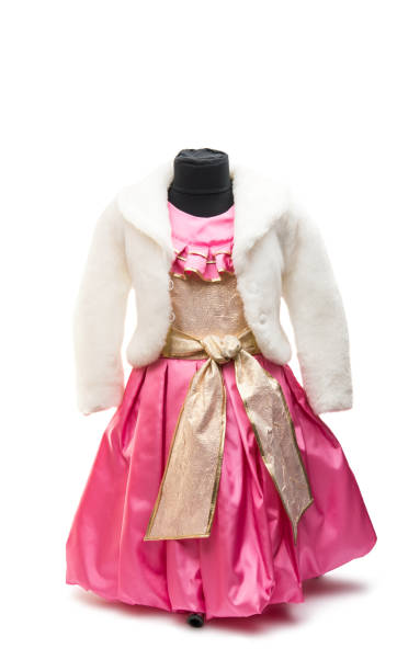 istock Baby dress on a mannequin isolated 861814168