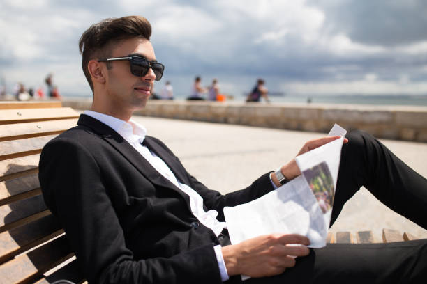 istock Positive young businessman enjoying stroll 861814466