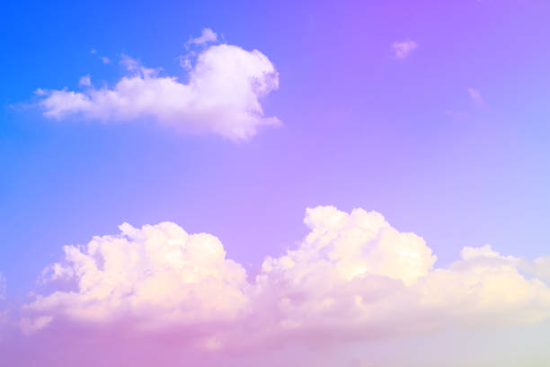 istock Blue sky with white clouds. rain clouds on sunny summer or spring day. Color effect picture. 861830664