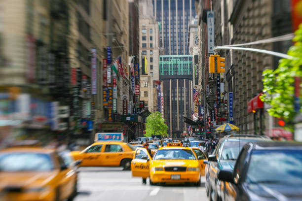 istock View of Times Square with yellow cabs 861841192