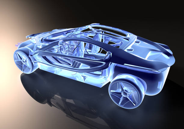 istock Rear View of The New Generation Concept Car 861853814