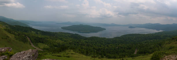 istock View on Kussharo Lake from the scenic Bihoro Pass road 861857694