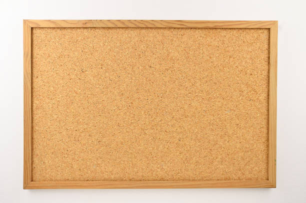 cork board background Cork board with a wooden frame against a white background mural stock pictures, royalty-free photos & images