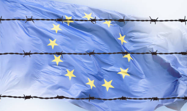 istock flag of wires 861859604