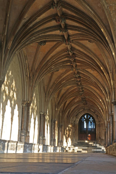 istock Norwich Medieval Gothic cathedral cloisters 861872312