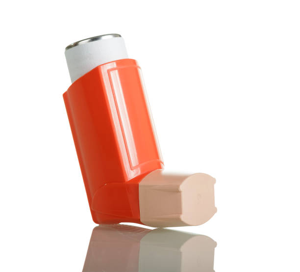 istock Pocket inhaler for asthmatics, isolated on white 861873928