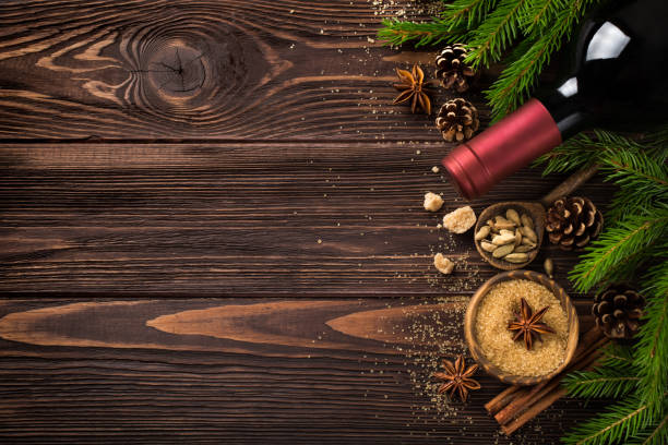 istock Christmas food background with ingredients for mulled wine 861880330