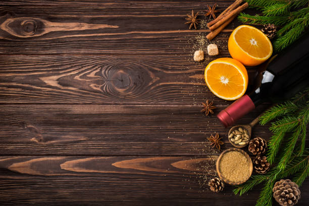 istock Christmas food background with ingredients for mulled wine 861880336