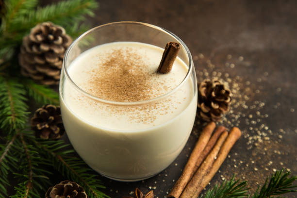 istock Eggnog. Traditional Christmas spicy cocktal 861880402