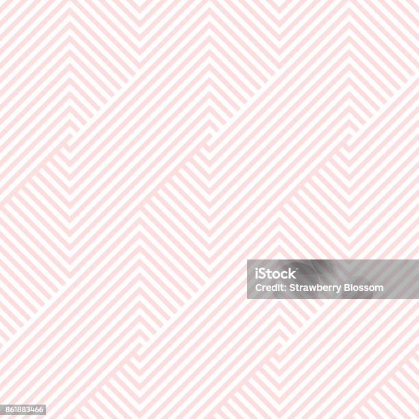 Striscia Motivo Senza Cuciture Colori Rosa E Bianco Sfondo San Valentino Chevron Pattern Stripe Abstract Background Vector - Immagini vettoriali stock e altre immagini di Motivo decorativo