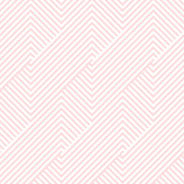 wzór pasek bez szwu różowy i biały kolory walentynkowe tło. wzór szewronu rozłożony abstrakcyjny wektor tła. - vector backgrounds valentines day style stock illustrations