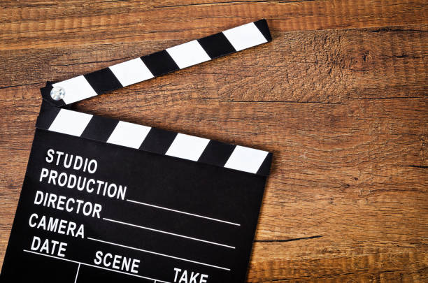 istock Opened clapper board or slate film 861888754