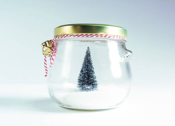 istock Christmas tree in a glass jar 861892062