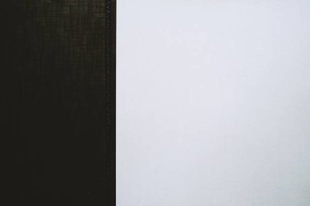 istock Texture of white paper and black leather cover 861894522