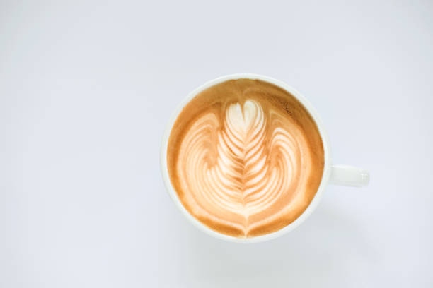 istock Latte art  coffee isolated on white background 861899166