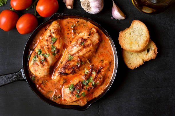 istock Chicken breast in tomato sauce 861903192