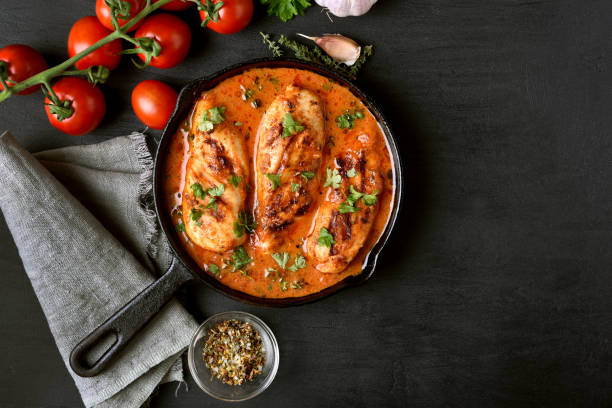 istock Chicken breast in tomato sauce 861903214