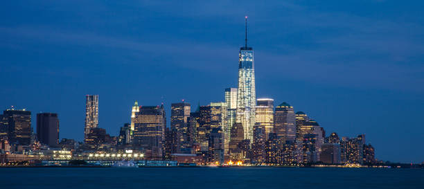 istock New York City night skyline in Lower Manhattan 861930118