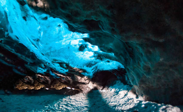 istock Blue ice cave view during winter in Jokulsarlon, Iceland 861935036