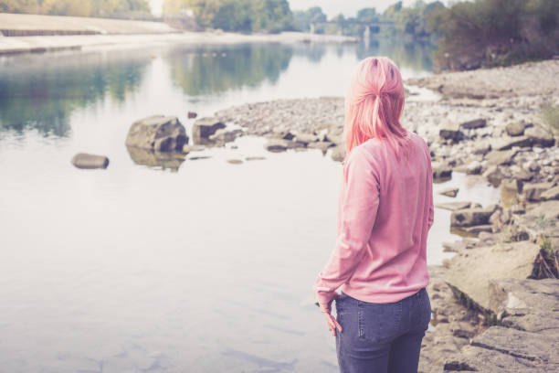 istock Millennial Pink Young Woman 861943492