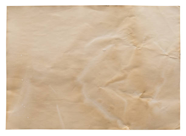 istock old paper on isolated white with clipping path. 861960290