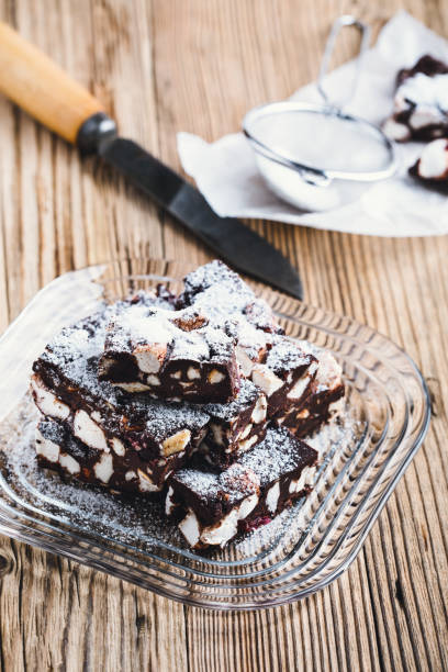 istock Christmas dessert chocolate rocky road bars 861963560