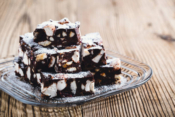 istock Christmas dessert chocolate rocky road bars 861963578