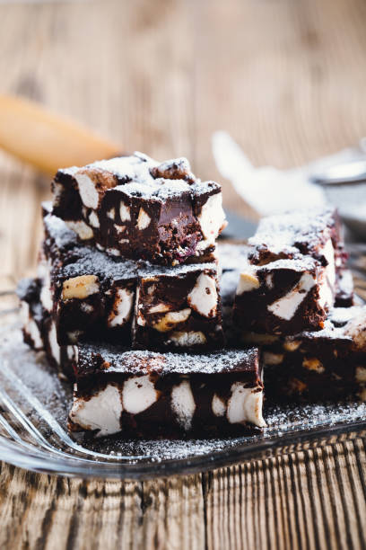 istock Christmas dessert chocolate rocky road bars 861963604