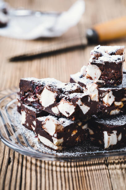 istock Christmas dessert chocolate rocky road bars 861963608