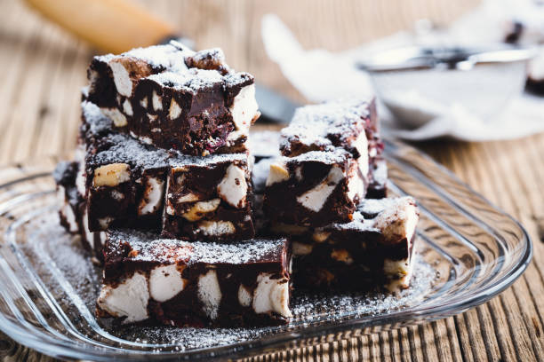 istock Christmas dessert chocolate rocky road bars 861963628