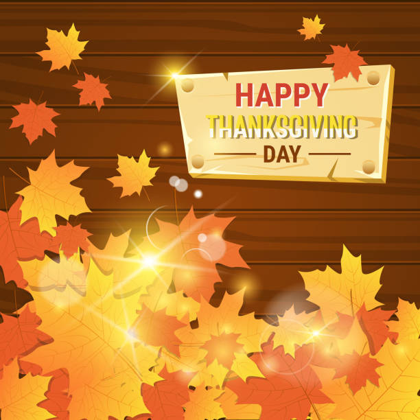 Happy Thanksgiving Day Autumn Traditional Holiday Greeting Card Happy Thanksgiving Day Autumn Traditional Holiday Greeting Card Flat Vector Illustration free thanksgiving pic stock illustrations