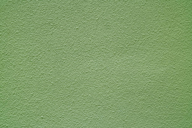 istock Light Olive Green Colored Rough Concrete Wall, Front View for Background, Banner, Texture 861980772