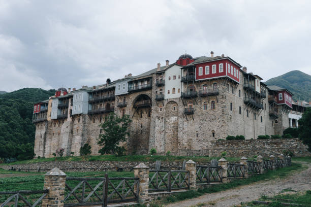 istock Greek Monastery on Mount Athos, Chalkidiki, Greece 861987748
