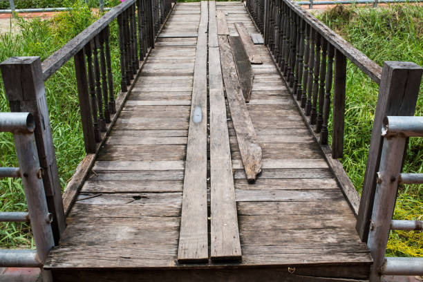 istock Wooden bridge, Thailand 861992298