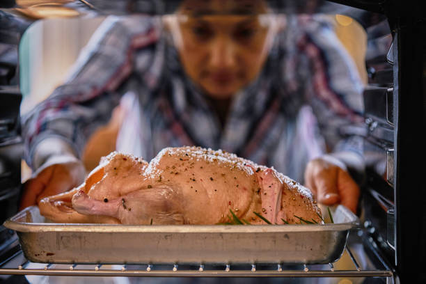 istock Roasting Traditional Christmas Duck in the Oven 861994906