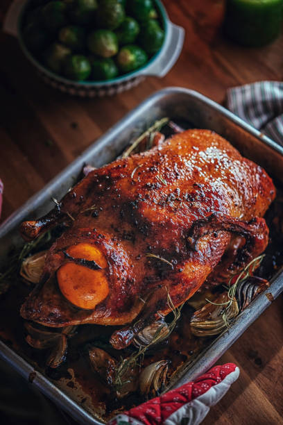 istock Traditional Christmas Duck Holiday Dinner 861994924