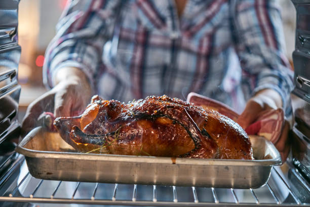 istock Roasting Traditional Christmas Duck in the Oven 861994928