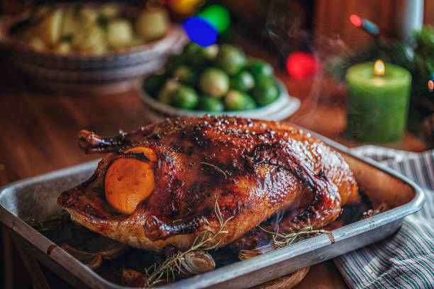istock Traditional Christmas Duck Holiday Dinner 861994938