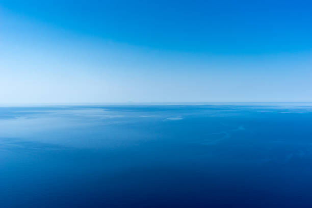istock Calm sea and blue sky background, Greece 861997842