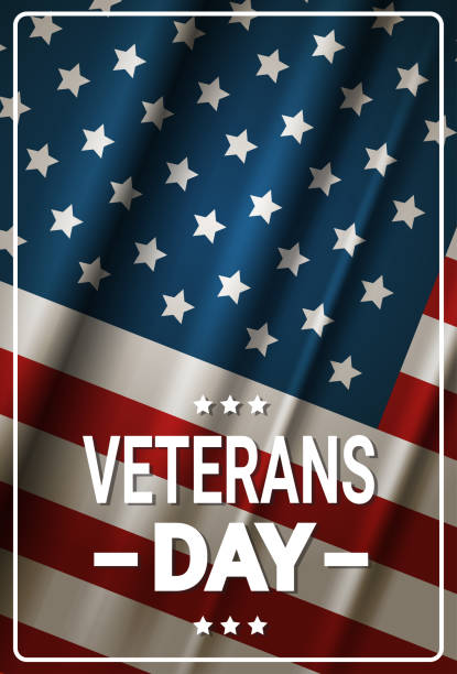 istock Veterans Day Celebration National American Holiday Banner Over Usa Flag Background 861998478