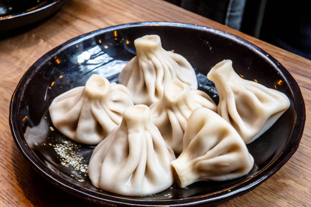 istock Traditional Georgian dishes - khinkali 862003120