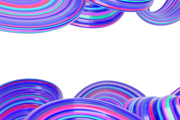 istock Double wave of purple and pink candy 862003590