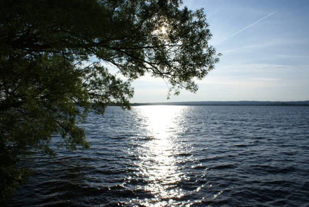 istock Bright Sun Shining Over The Lake 862007006