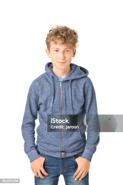 Teenager Boy Standing Stock Photo - Download Image Now - Teenager, Cut Out, White Background