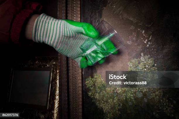 Attacking Artwork Stock Photo - Download Image Now - Acid, Violence, Museum
