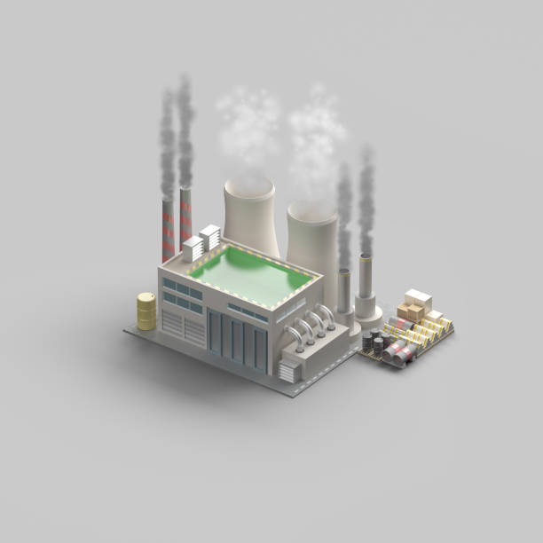 industrial building. energy. factory