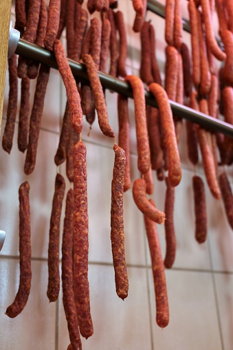 Puddin Butcher Air Dried Sausage Stock Photo - Download Image Now - Beef, Black ...