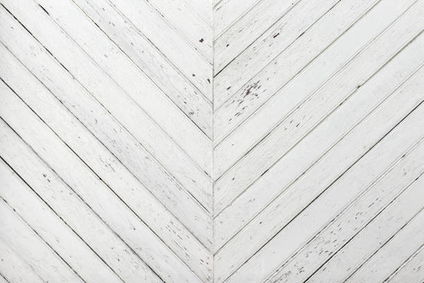 Branco textura de madeira com padrões naturais de fundo - foto de acervo