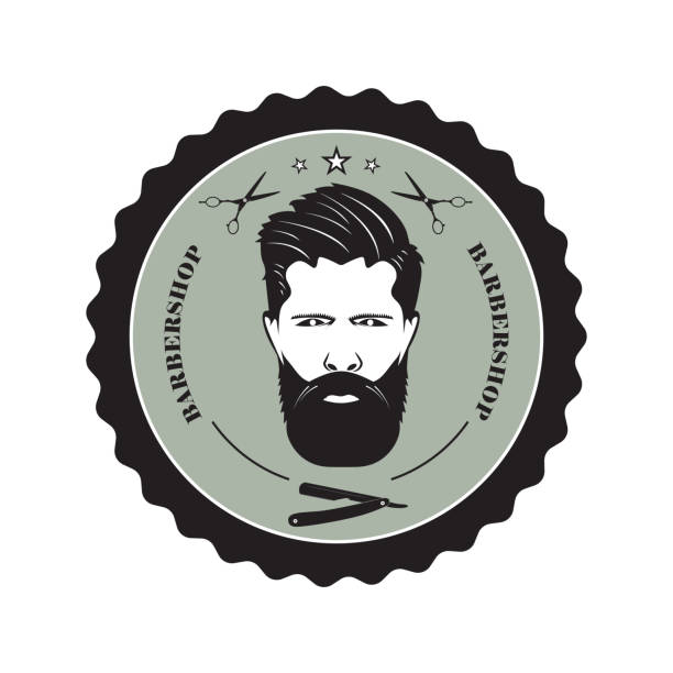 ikon untuk toko barber - barbershop australia ilustrasi stok