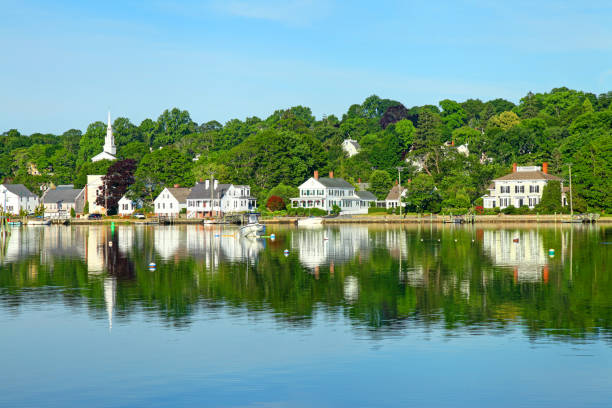 mystic, connecticut - mystic connecticut nobody new england stock-fotos und bilder